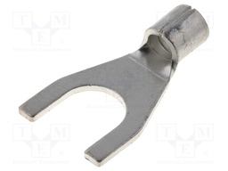 Fork terminal; M8; 4÷6mm2; crimped; for cable; non-insulated