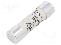Fuse: fuse; time-lag; 1A; 500VAC; cylindrical,industrial