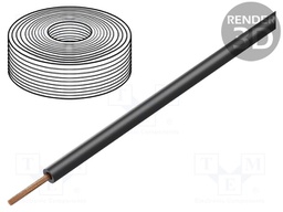 Wire; H07Z-K; stranded; Cu; 2.5mm2; LSZH; black; 450V,750V; Class: 5