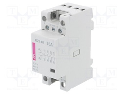 Contactor: 4-pole installation; NO x4; 230VAC; 25A; DIN; R