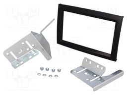 Radio mounting frame; Kia; 2 DIN; black