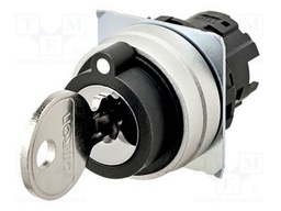 Switch: rotary with key; 22mm; none; Pos: 3