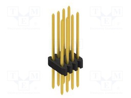 Connector: pin strips; pin header; male; PIN: 8; 1.27mm; THT; 2x4