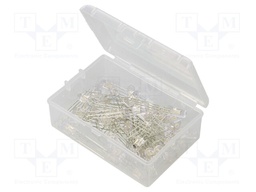 Kit: LED; 5mm; THT; 50pcs; red/green; 3÷15V; plastic box; 7.5÷8mA