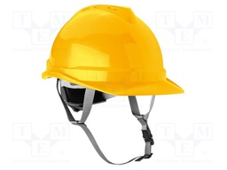 Protective helmet; yellow; ABS; for working at height