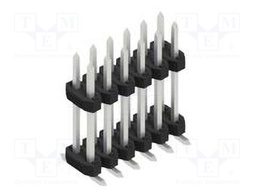 Connector: pin strips; pin header; male; PIN: 12; 2mm; SMT; 2x6; 100V