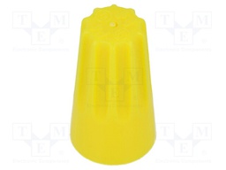 Close end; Twist Splice; 22AWG÷10AWG; screwed; yellow; max.105°C