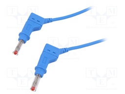 Connection cable; PVC; 2m; blue; 32A; Type: with sliding cover