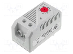 Sensor: thermostat; Contacts: NC; 10A; 250VAC; IP20; Mounting: DIN