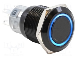 Switch: vandal resistant; Pos: 2; SPDT; 2A/24VDC; ON-ON; blue; IP67