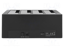 Docking station; USB 3.1 Gen 1; plastic; black