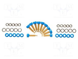 Socket; 2mm banana; 5A; 22.35mm; blue; Mounting: on panel; 10pcs.