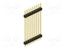 Connector: pin strips; pin header; male; PIN: 9; 2.54mm; THT; 1x9