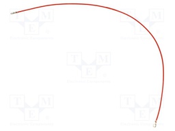Cable Assembly, Crimp Socket to Crimp Socket, 5.91 ", 150 mm, Red