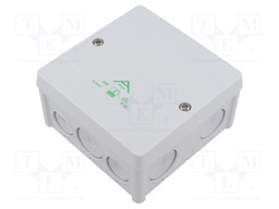 Enclosure: junction box; X: 102mm; Y: 102mm; Z: 57mm; IP66; grey; ABOX