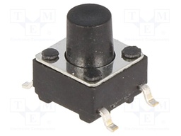 Microswitch TACT; SPST-NO; Pos: 2; 0.05A/12VDC; SMT; none; 1.6N
