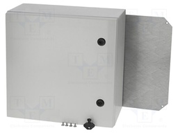 Enclosure: wall mounting; X: 400mm; Y: 400mm; Z: 210mm; ARCA; grey