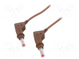 Test lead; silicone; 2m; brown; 32A; Type: with sliding cover