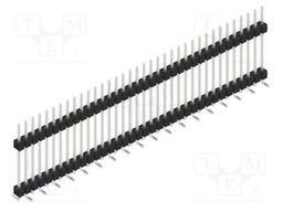 Connector: pin strips; pin header; male; PIN: 36; 2.54mm; SMT; 1x36