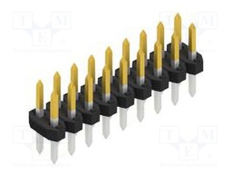 Connector: pin strips; pin header; male; PIN: 18; 2mm; THT; 2x9; 100V