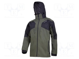 Work jacket; Size: XXL; green-black; 3IN1; with detachable liner