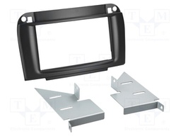 Radio frame; Mercedes; 2 DIN; black