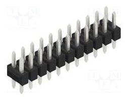 Connector: pin strips; pin header; male; PIN: 22; 2.54mm; THT; 2x11