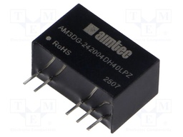 Converter: DC/DC; 3W; Uin: 21.6÷26.4V; Uout: 20VDC; Uout2: -4VDC