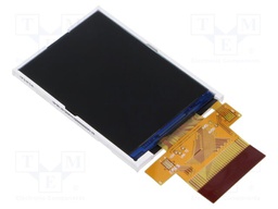 Display: TFT; 2.8"; 240x320; Illumin: LED; Dim: 50x69.2x3.05mm