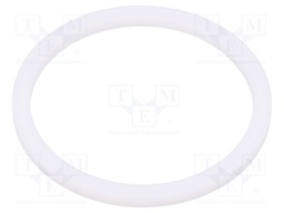 Gasket; PTFE; D: 3mm; Øint: 47mm; Øout: 55mm; PG36; white; -120÷250°C