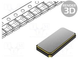 Resonator: quartz; 20MHz; 8pF; SMD; 3.2x2.5x0.8mm