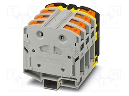 Splice terminal: rail; 232A; 1kV; PA; 25÷95mm2; ways: 4; terminals: 8