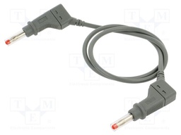 Connection cable; PVC; 0.5m; grey; 32A; Type: with sliding cover