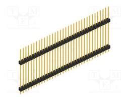 Connector: pin strips; pin header; male; PIN: 34; 2.54mm; THT; 1x34