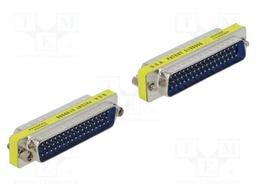 Adapter; D-Sub 50pin plug,both sides; connection 1: 1