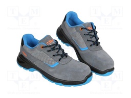 Shoes; Size: 35; grey-blue; chamois; slip,impact; Basic Plus