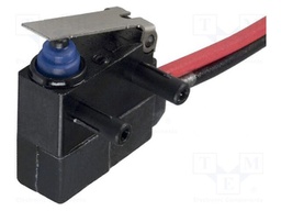 Microswitch SNAP ACTION; with short lever; SPST-NC; 0.1A/100VAC