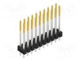 Connector: pin strips; pin header; male; PIN: 20; 2.54mm; THT; 2x10