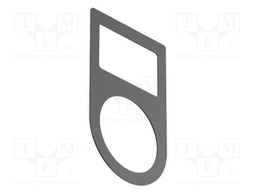 Bezel without description label; 30mm; OptoHiT; black; aluminium
