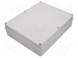 Enclosure: multipurpose; X: 380mm; Y: 460mm; Z: 120mm; grey; IP65