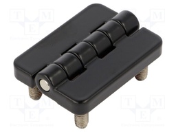 Hinge; Width: 40mm; zinc and aluminium alloy; black; H: 54mm