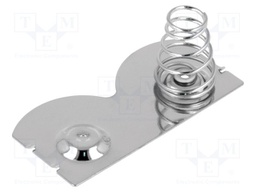 Button-like/spring contact(right); Mounting: push-in; Batt.no: 2