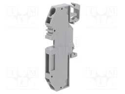 Splice terminal: rail; 0.2÷6mm2; ways: 1; terminals: 2; grey; 400V