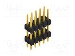 Connector: pin strips; pin header; male; PIN: 10; 2.54mm; THT; 2x5