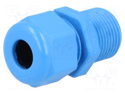 Cable gland; with long thread; PG11; IP68; Mat: polyamide; blue