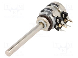 Potentiometer: shaft; single turn; 5kΩ; 200mW; THT; 6mm; plastic