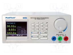 Power supply: programmable laboratory; single-channel; 1÷36VDC
