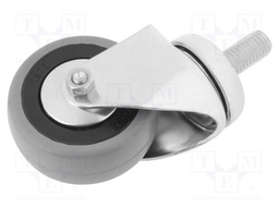 Transport wheel; Ø: 60mm; W: 24mm; H: 83mm; torsional; 500N
