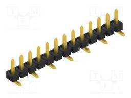 Connector: pin strips; pin header; male; PIN: 13; 2.54mm; SMT; 1x13