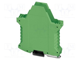 Enclosure base; with terminals; green; UL94V-0; ME 22,5; Y: 99mm